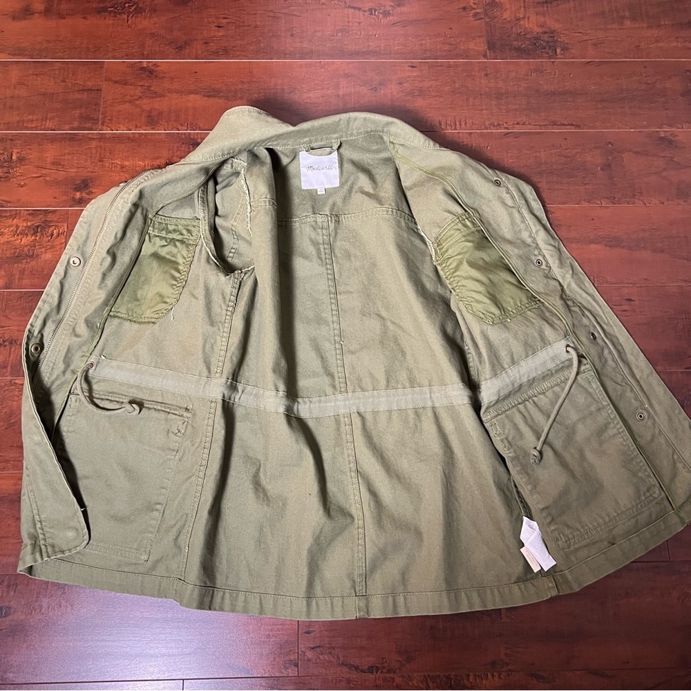 MADEWELL Dispatch Jacket Olive Army Green Military Style Canvas Size XS - Picture 9 of 15